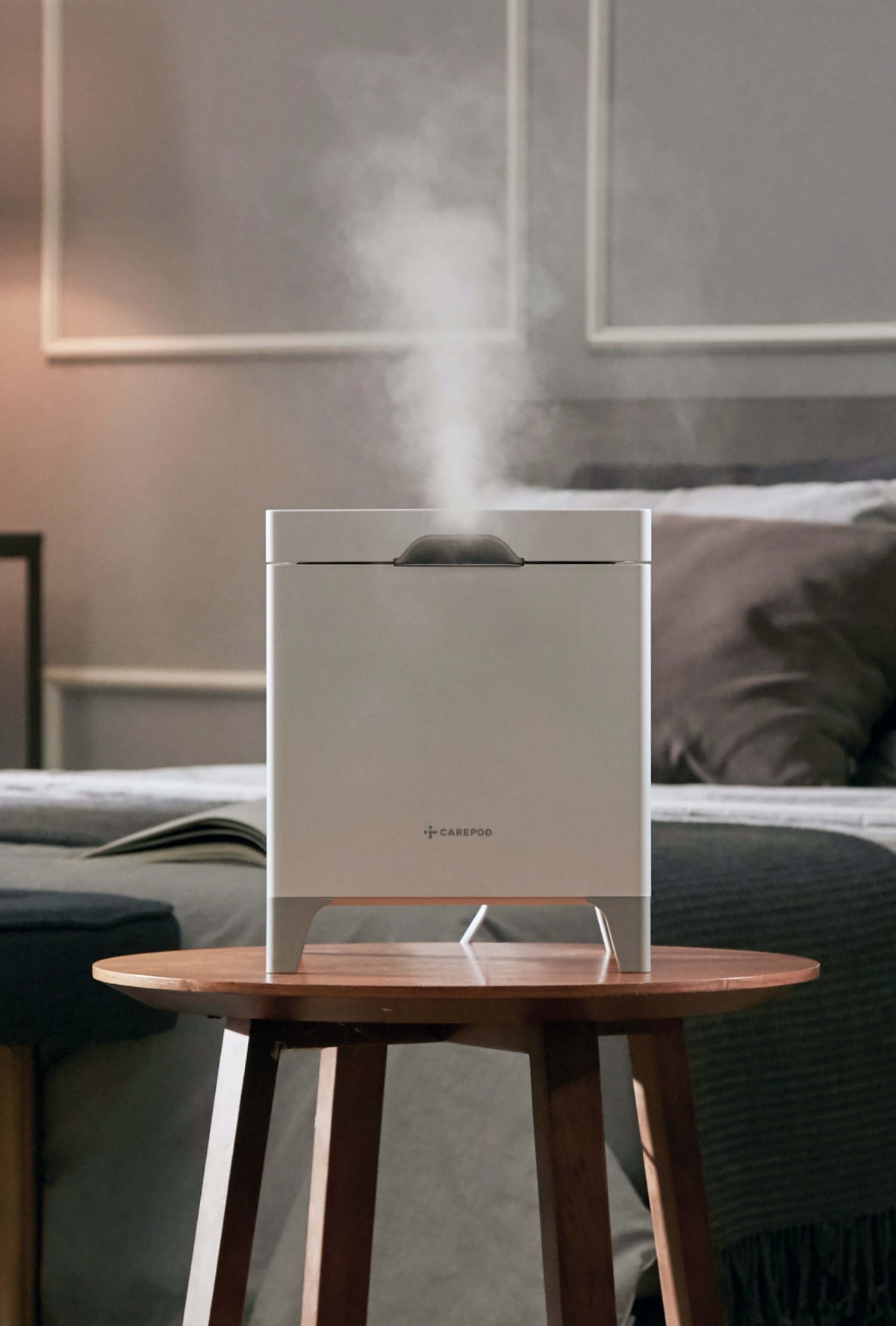 Carepod Cube X50 - Warm + Cool Mist Stainless Steel Humidifier
