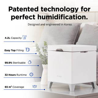 Carepod Cube Plus X50V - Sanitizing Warm + Cool Mist Stainless Steel Humidifier AU