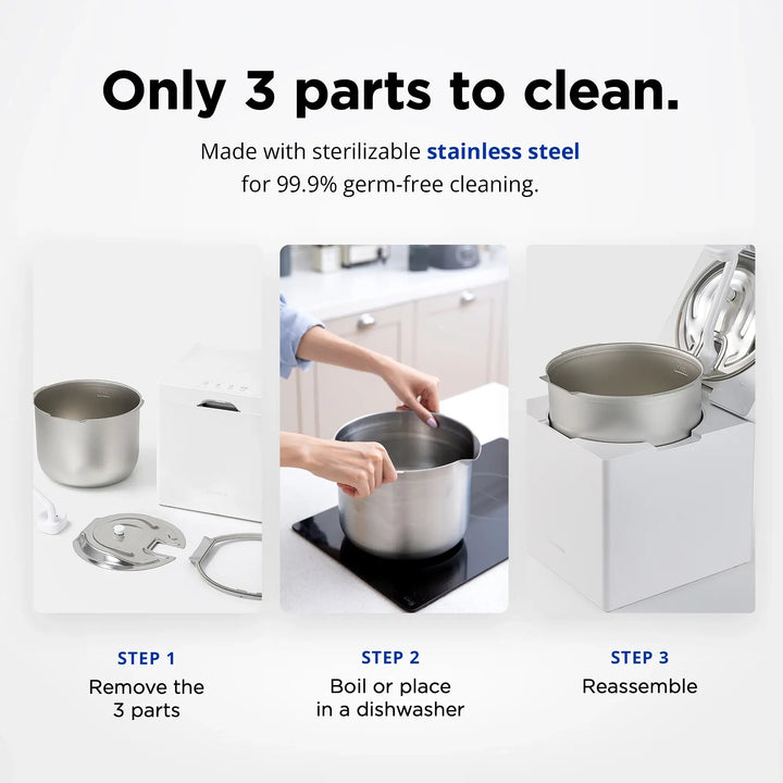 Carepod Cube Plus X50V - Sanitizing Warm + Cool Mist Stainless Steel H