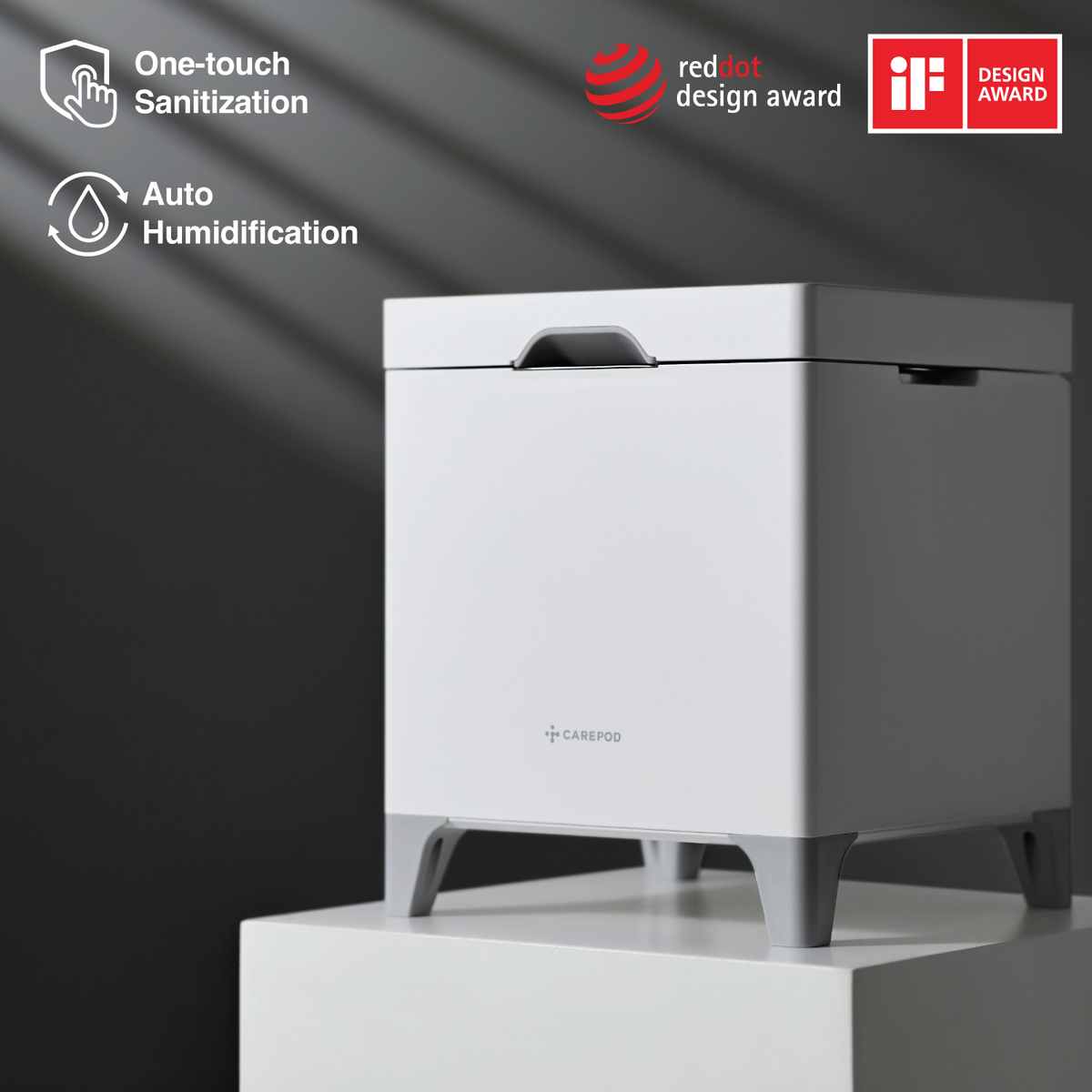 Carepod Cube Plus X50V - Sanitizing Warm + Cool Mist Stainless Steel H Carepod Cube Plus X50V - Sanitizing Warm + Cool Mist Stainless Steel H