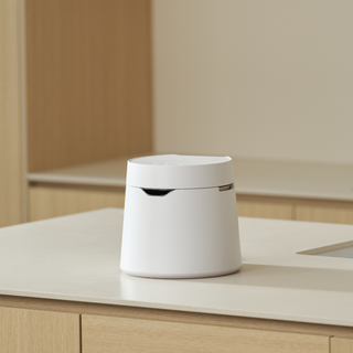 Carepod humidifier on a countertop in a kitchen