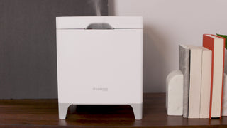 Footage of a Carepod humidifier and highlighting its benefits and features